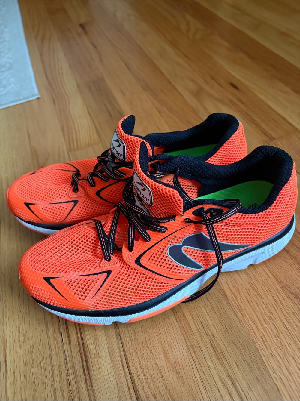 Newton Men's Bright Orange & Black Athletic Running Shoes